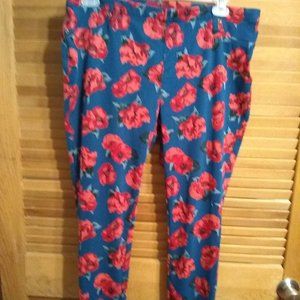 Flower print size 2x  soft stretch pants